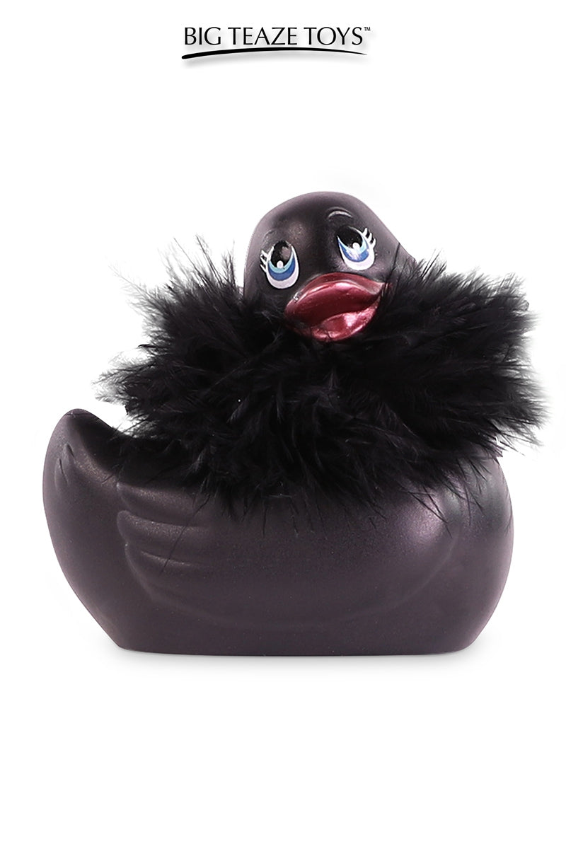 Mini canard vibrant Duckie Paris noir