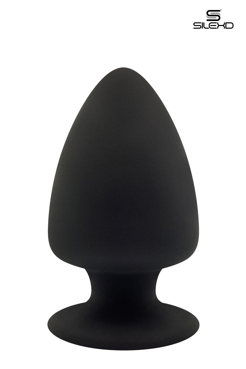 Plug anal XXL ventouse double densité M1 6.2cm