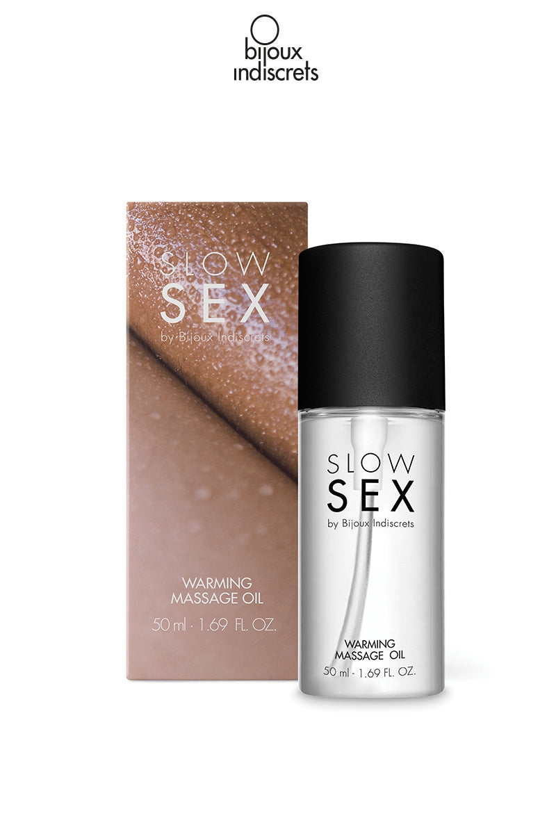Huile de massage chauffante Slow Sex 50ml