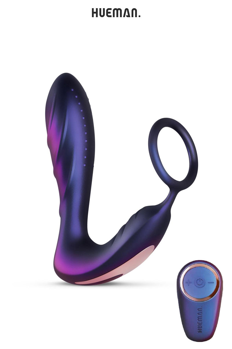 Plug vibrant et cockring Black Hole