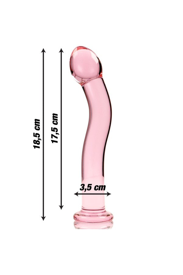 Dildo cristal rose Nebula Modèle 18