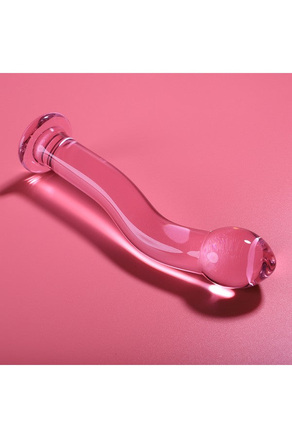 Dildo cristal rose Nebula Modèle 18