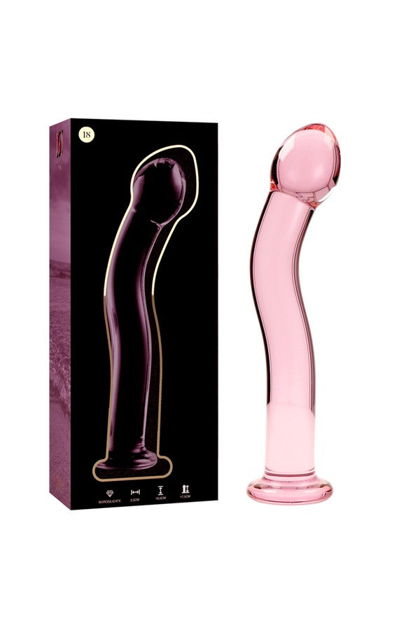 Dildo cristal rose Nebula Modèle 18