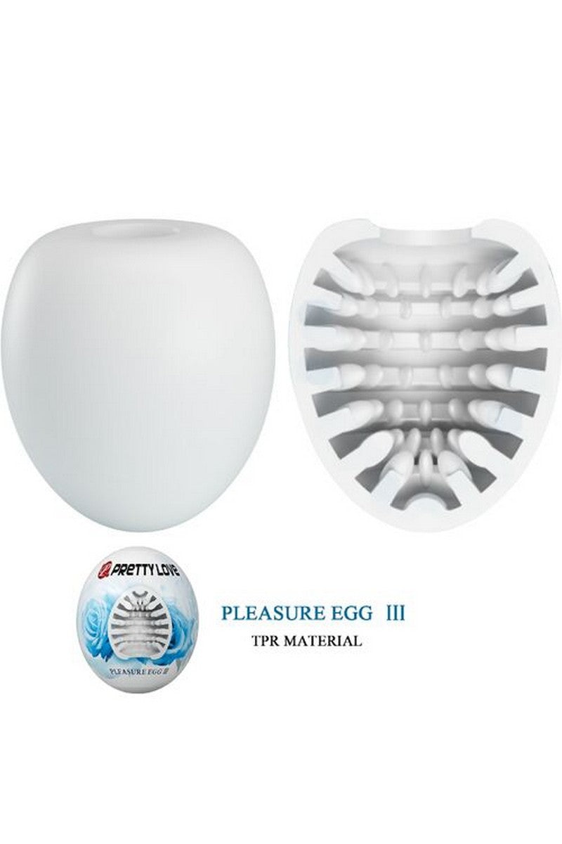 Egg Masturbateur pour hommes blanc