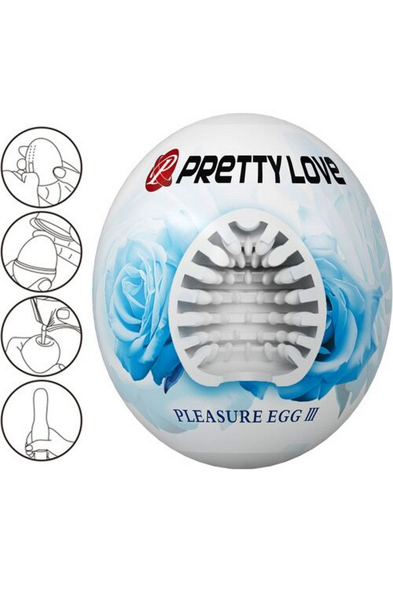 Egg Masturbateur pour hommes blanc