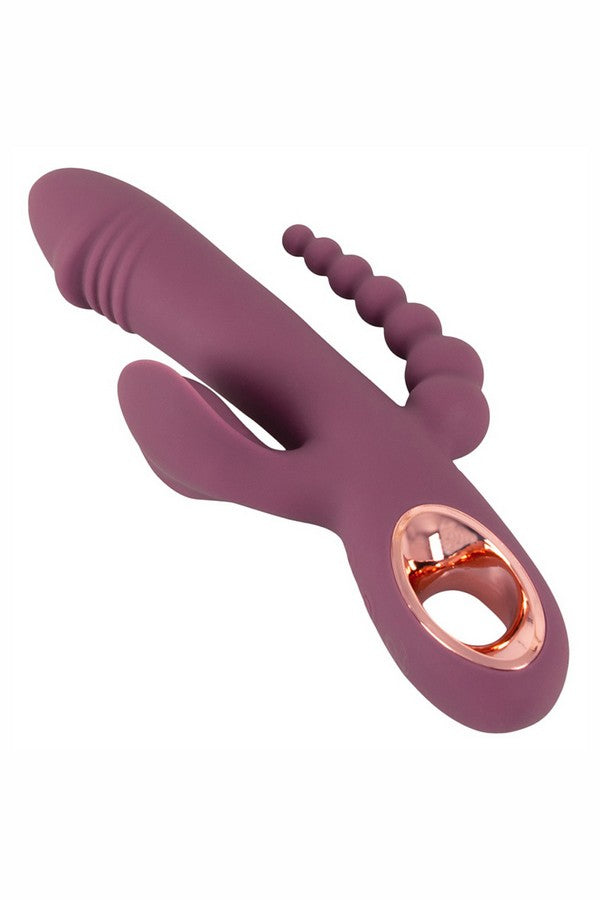 Vibromasseur slim triple plum