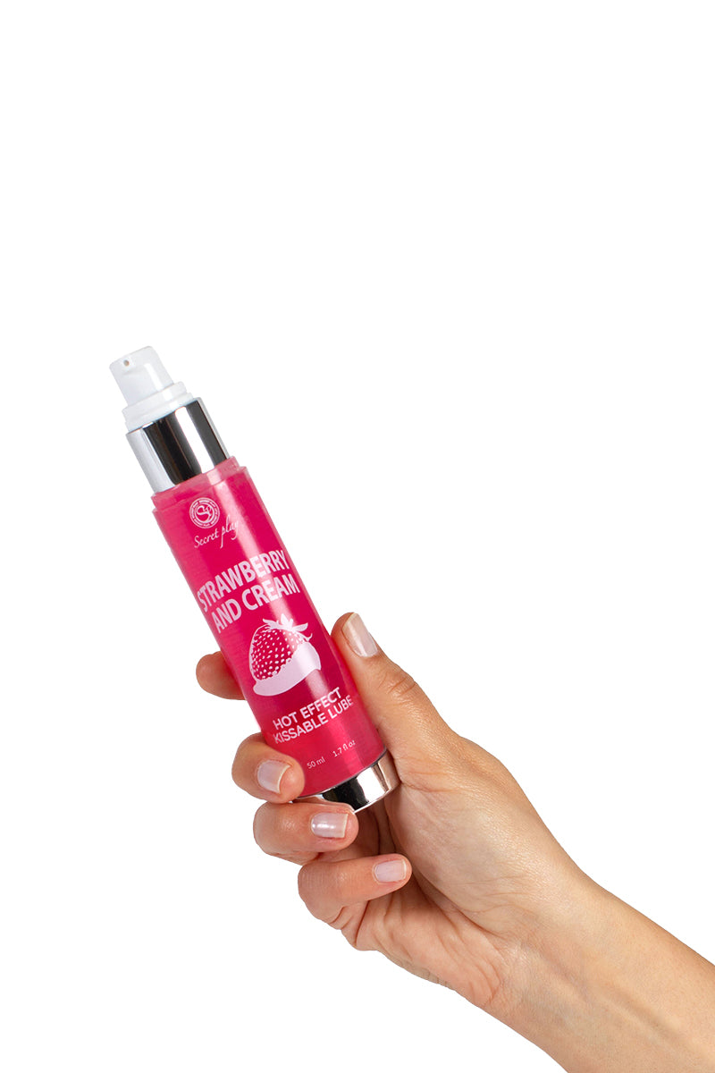 Lubrifiant & massage chauffant comestible
