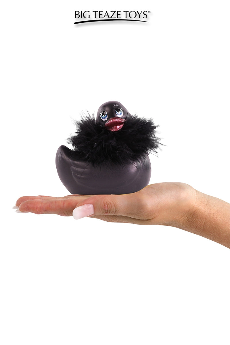 Mini canard vibrant Duckie Paris noir