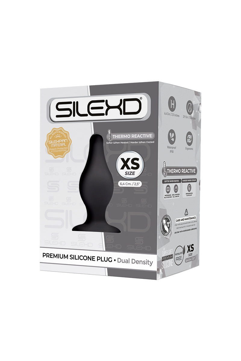Plug anal ventouse double densité M2 XS 2.9cm