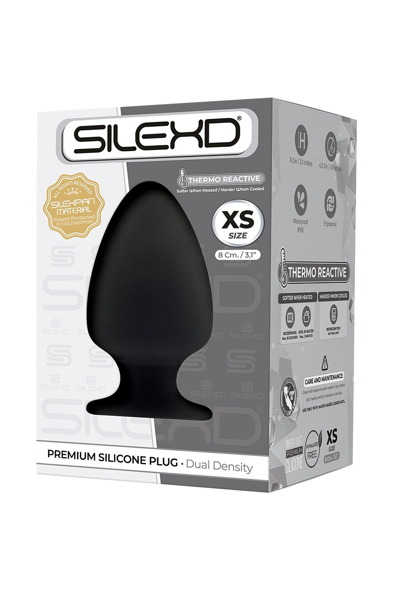 Plug anal ventouse double densité M1 XS 4.5cm