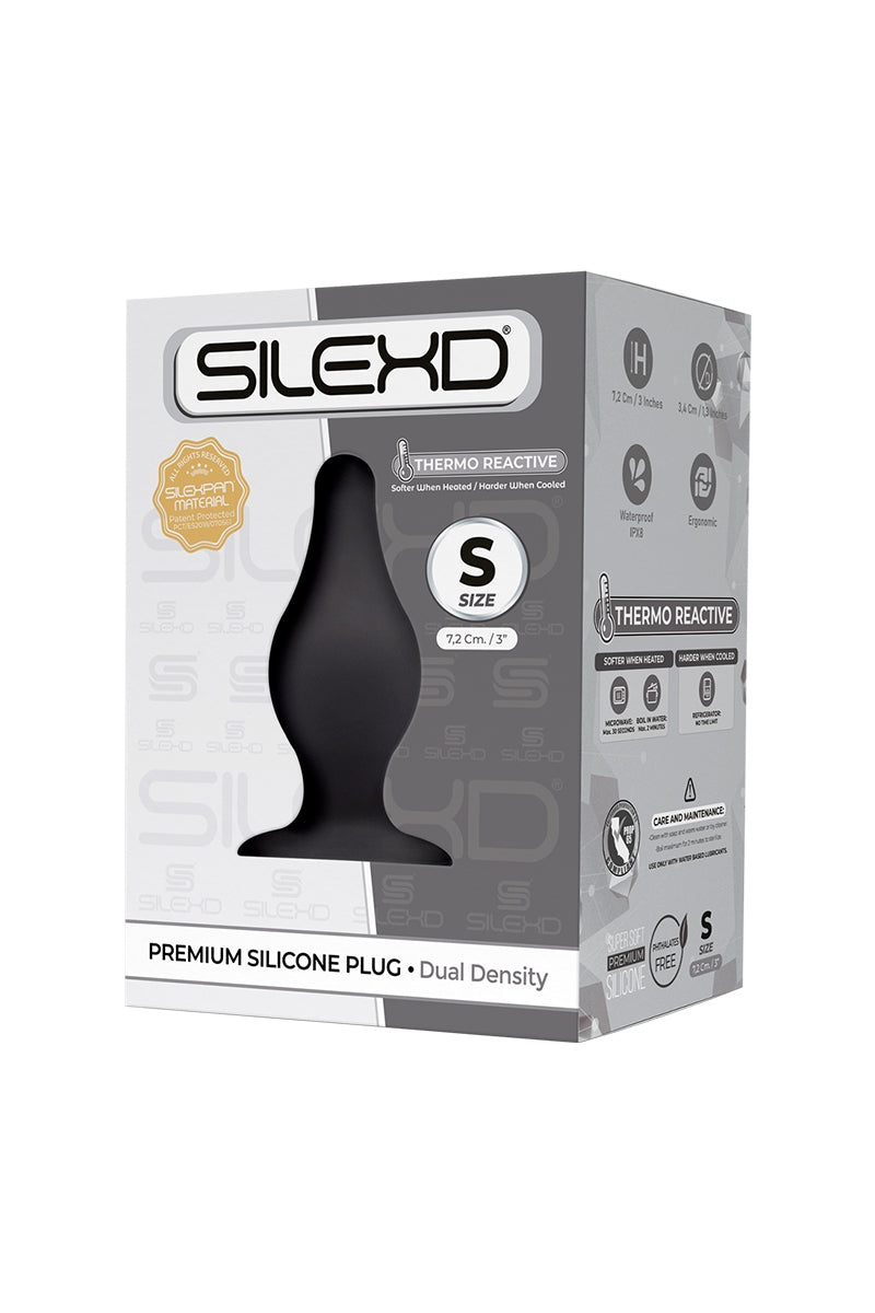 Plug anal ventouse double densité M2 Small 3.4cm