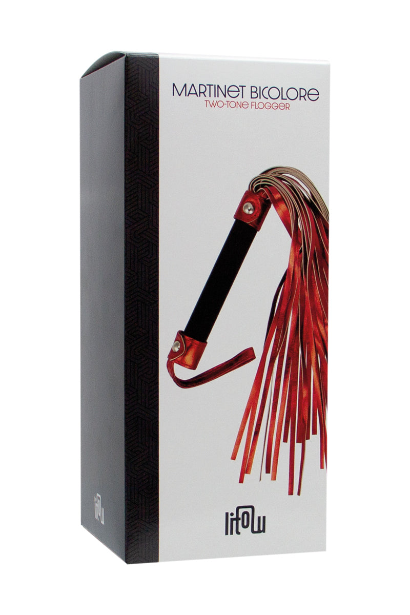 Martinet simili cuir bicolore