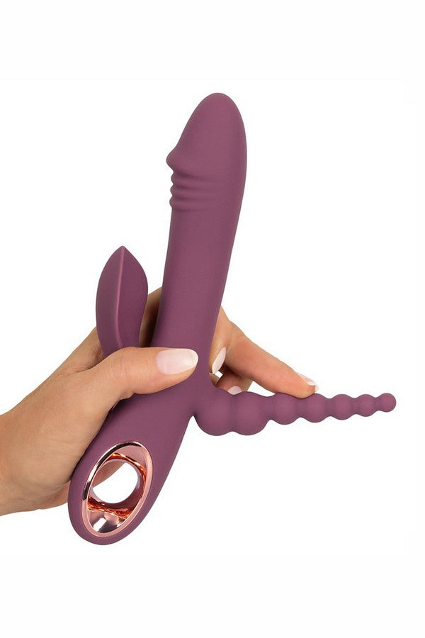 Vibromasseur slim triple plum