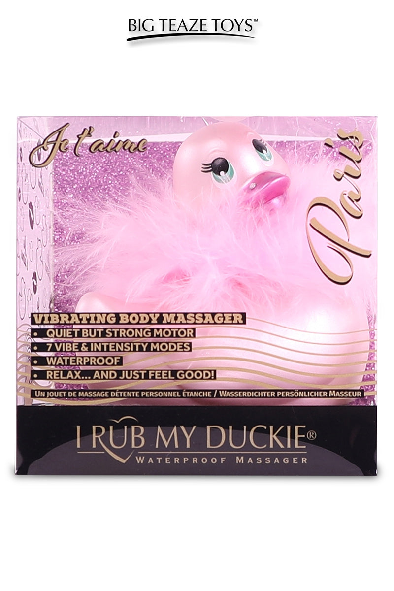 Mini canard vibrant Duckie Pink Paris