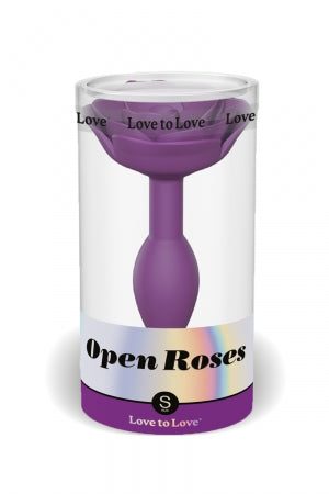 Plug anal Open Roses small 3cm