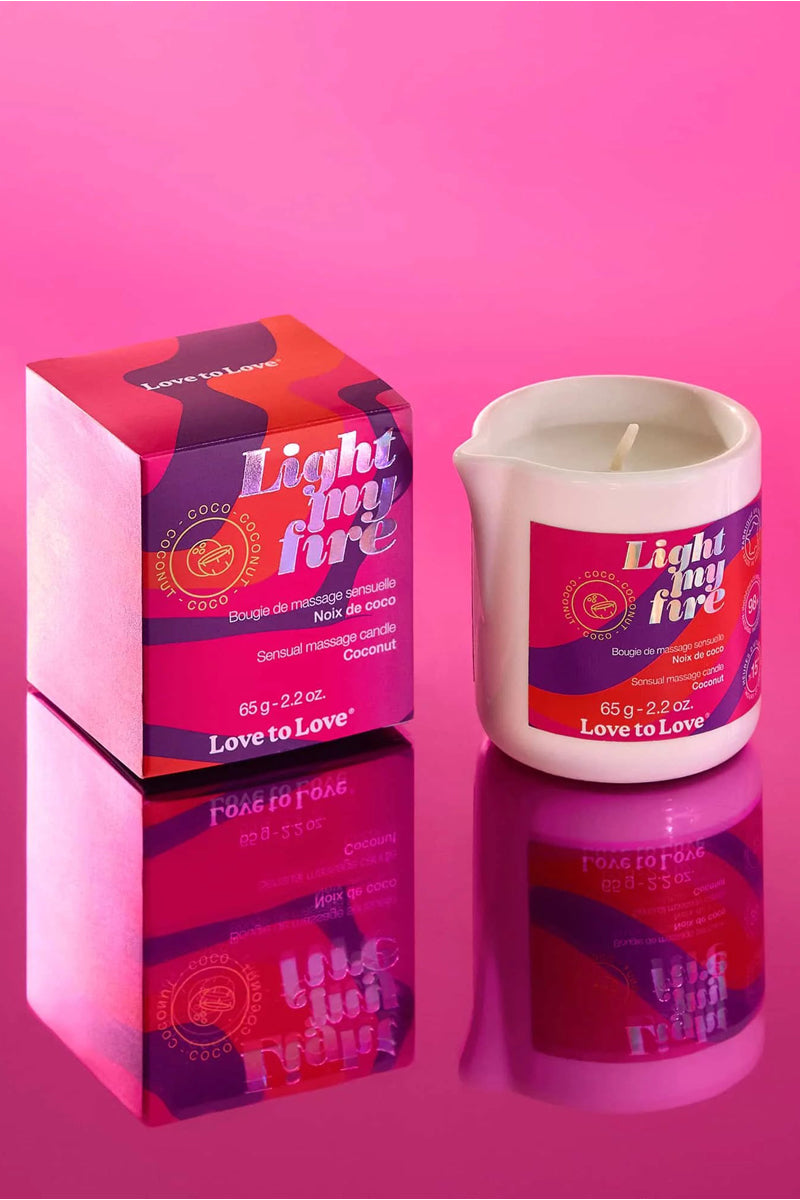 Bougie de massage Fleur de lotus ou noix de coco
