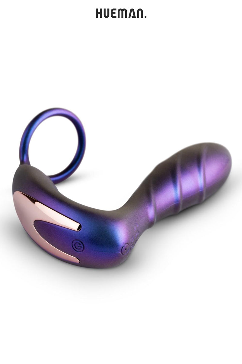 Plug vibrant et cockring Black Hole