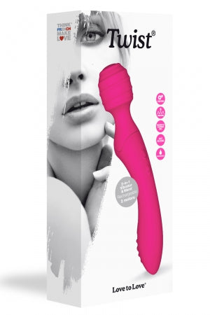 Vibromasseur wand 2 en 1 Twist