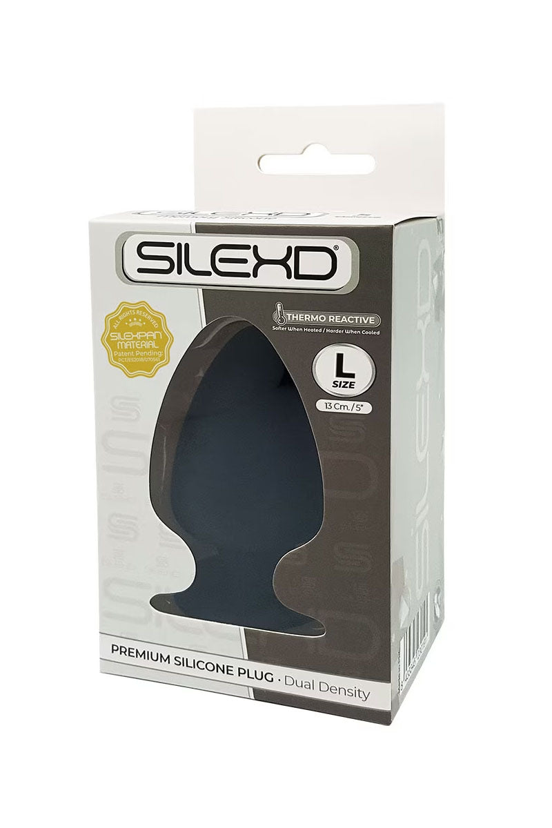 Plug anal XXL ventouse double densité M1 L 7.2cm
