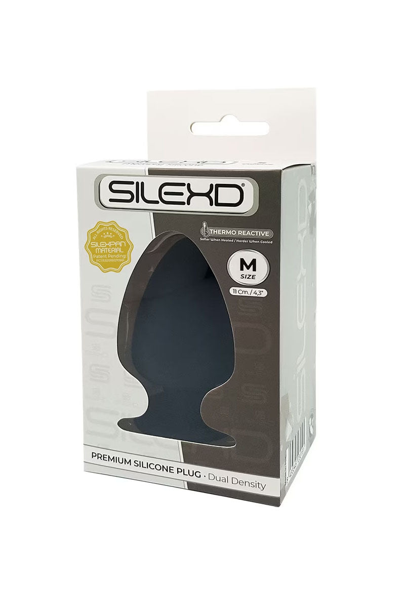 Plug anal XXL ventouse double densité M1 6.2cm